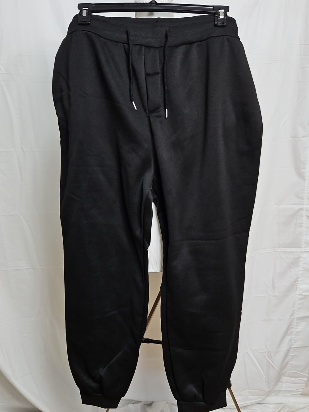 Men's Black Drawstring Jogger Pants